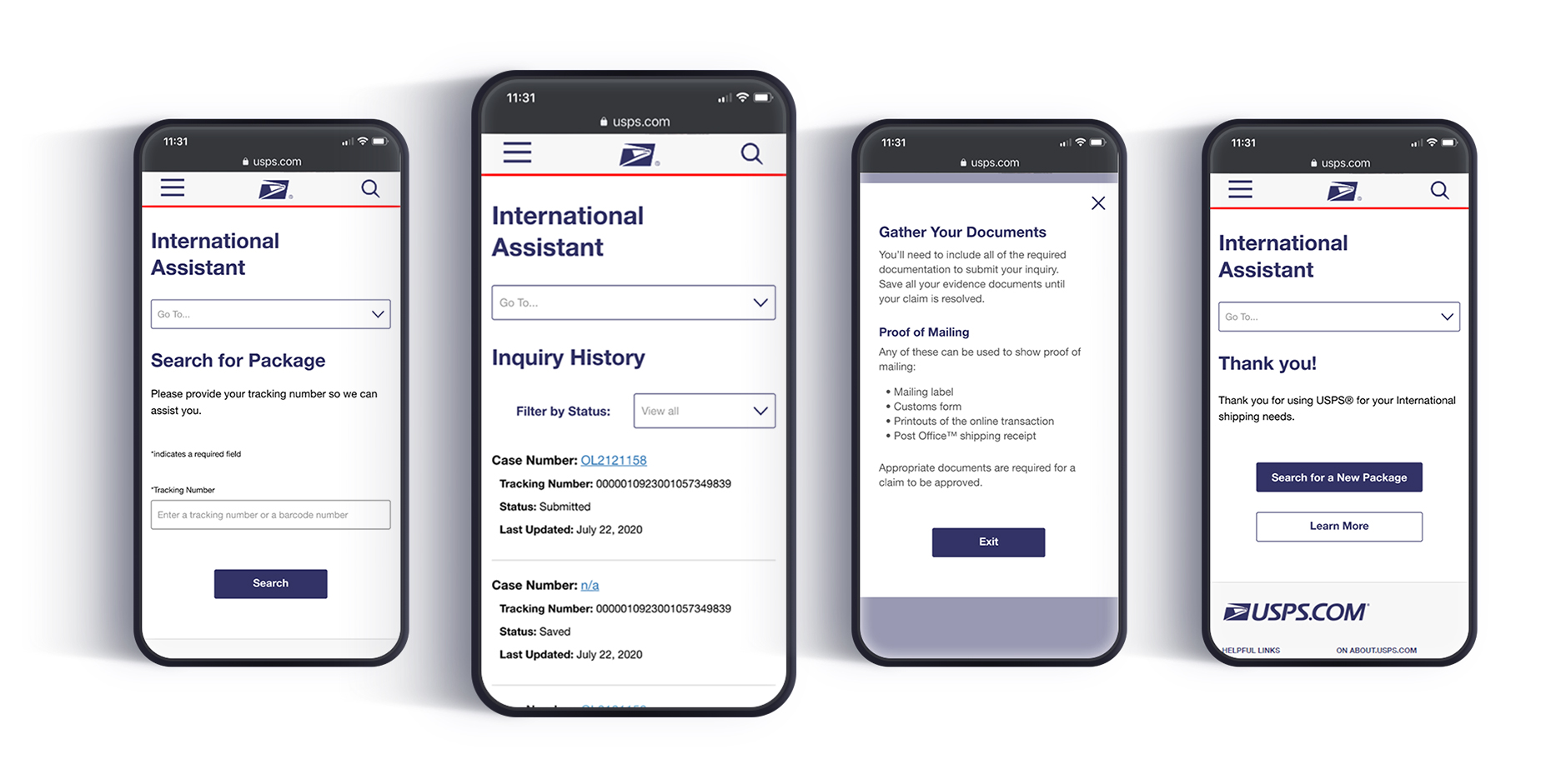 USPS International Assistant Mobile